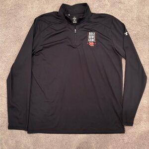 Men’s Univeristy of Utah Under Armour Black 2023 Rose Bowl Quarter Zip Pullover
